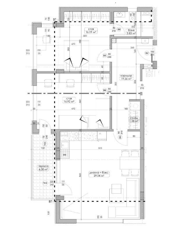 Three-room apartment Sofia (neighborhood Манастирски ливади) - photo 1