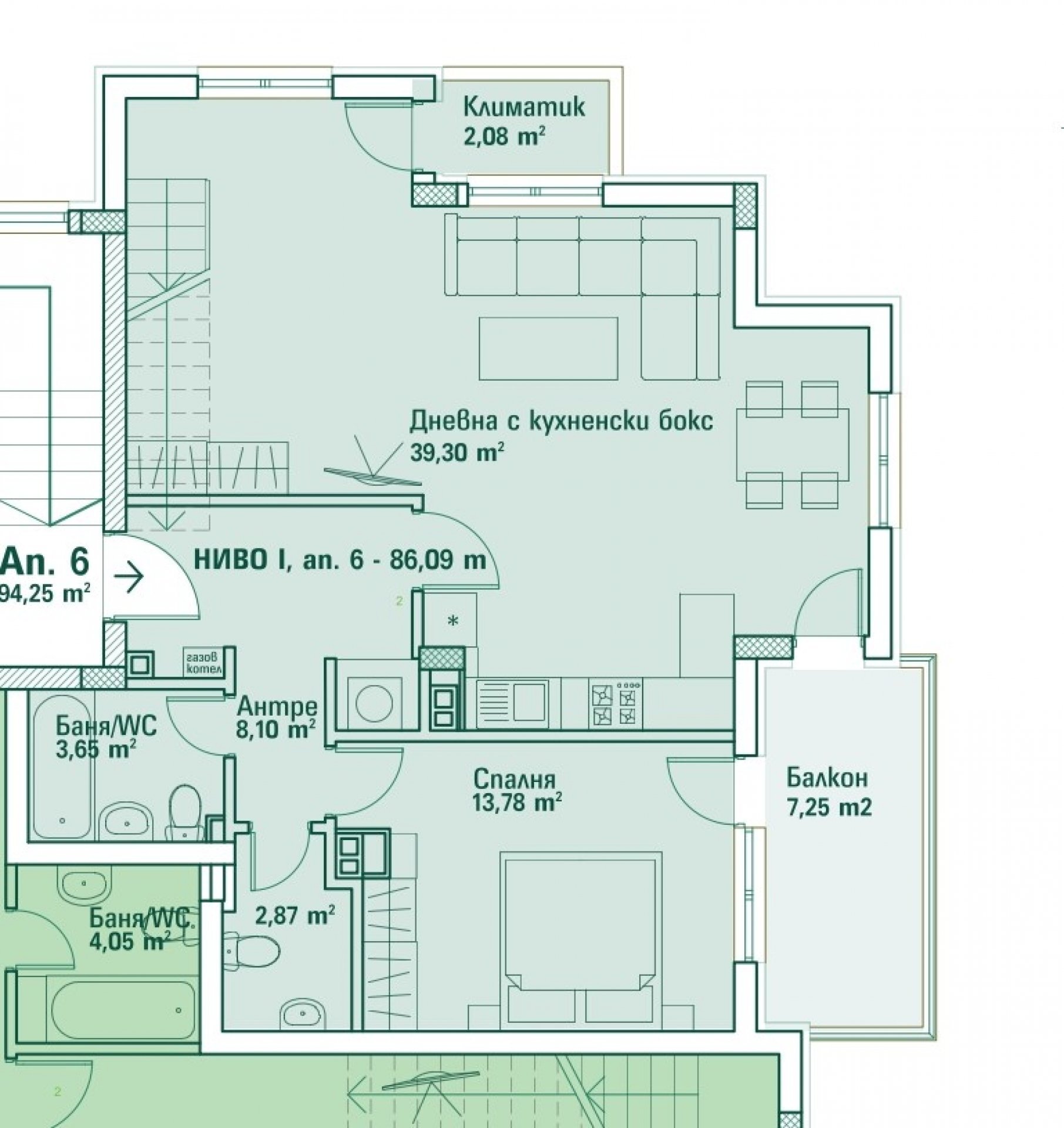 One-room apartment Sofia (neighborhood Драгалевци) - photo 1