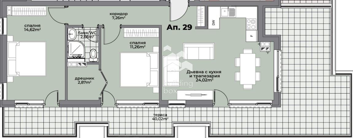 Three-room apartment Varna (neighborhood Христо Ботев) - photo 1