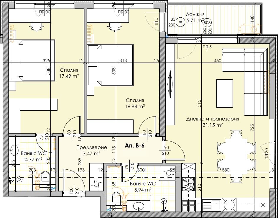 Two-room apartment Sofia - photo 1