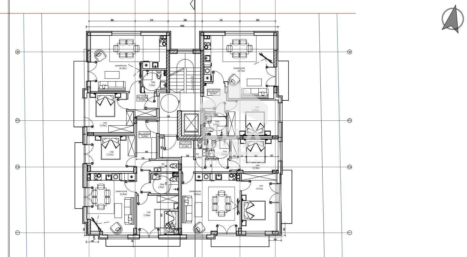 Two-room apartment Sofia (neighborhood Левски) - floor plans 1