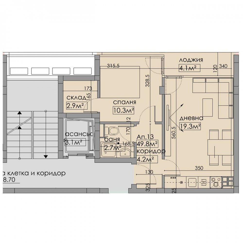 Apartment гр. Варна, Varna (neighborhood Бриз) - photo 1