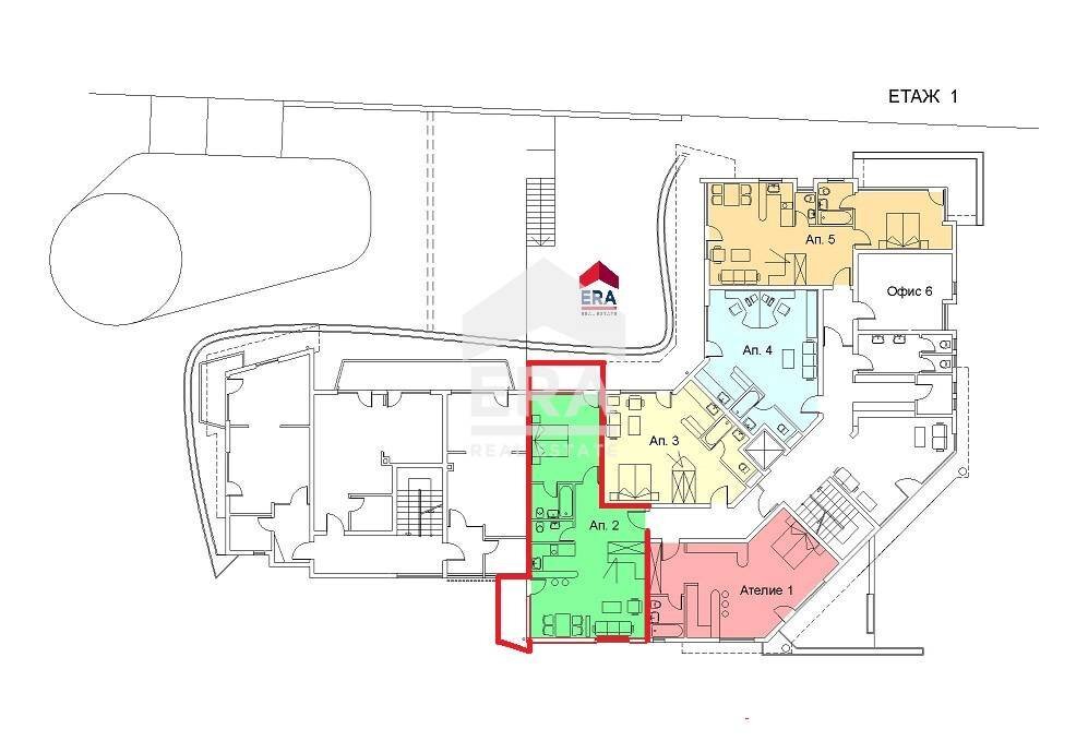 Two-room apartment Свети Георги, Pomorie - floor plans 1