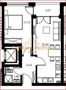 Two-room apartment Varna (neighborhood Виница) - photo 1