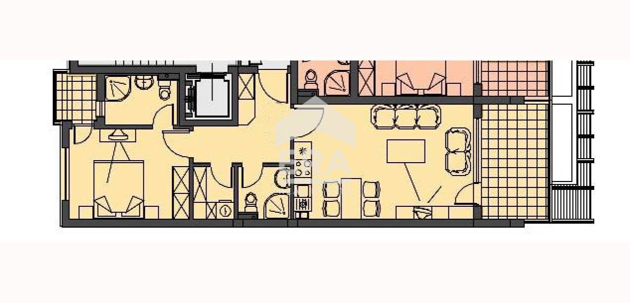 Two-room apartment Pomorie - floor plans 1