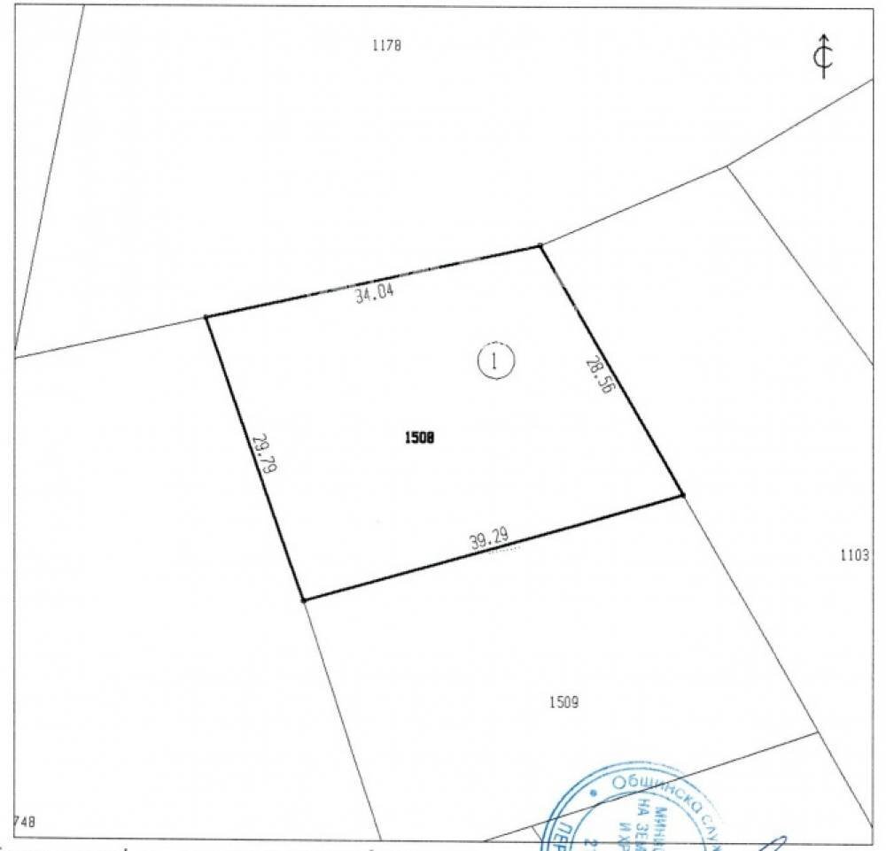 Terreno agricolo Rudartsi village, Pernik - planimetria 1