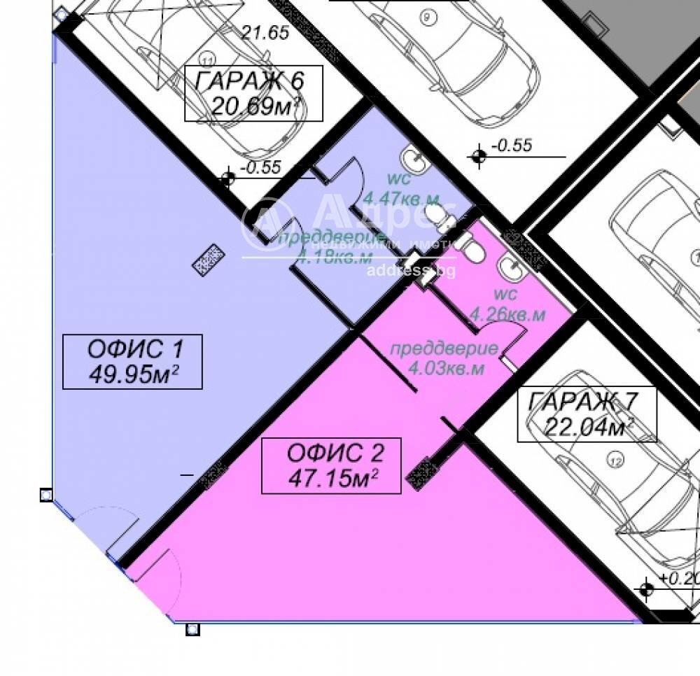 Office Burgas city, Burgas - floor plans 1