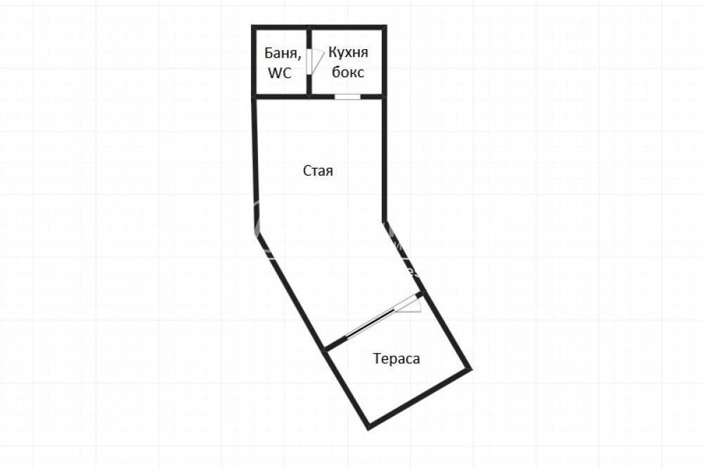 One-room apartment Sozopol city, Burgas - floor plans 1