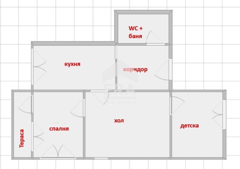 Two-room apartment Sofia (neighborhood Люлин 8) - floor plans 1