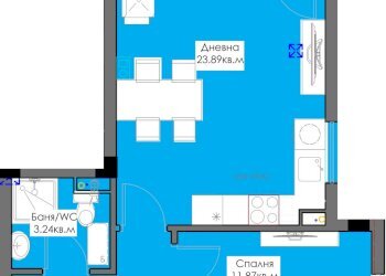 Two-room apartment Burgas (neighborhood Крайморие) - photo 1