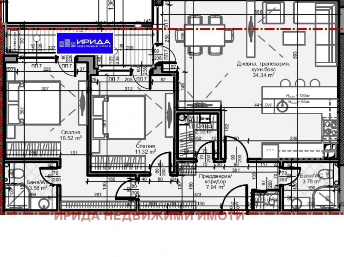 Three-room apartment Sofia (neighborhood Младост 4) - photo 1