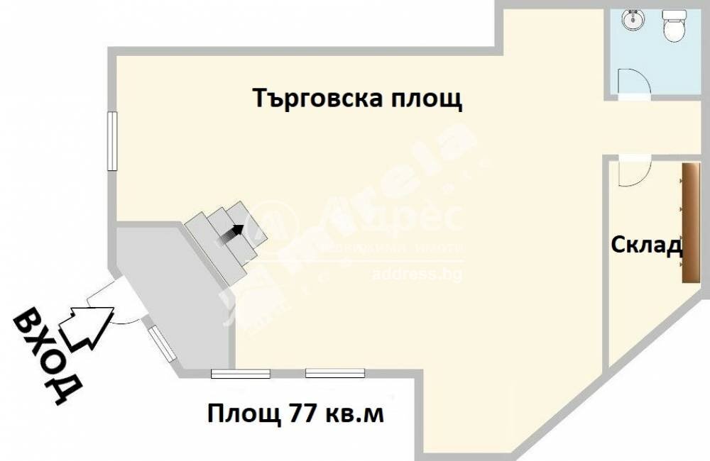 Търговски обекти Varna city, Варна - етажен план 1