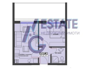 Two-room apartment Burgas (neighborhood Братя Миладинови) - photo 1