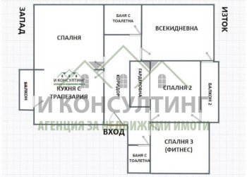 Four-room apartment Sofia (neighborhood Бъкстон) - photo 1