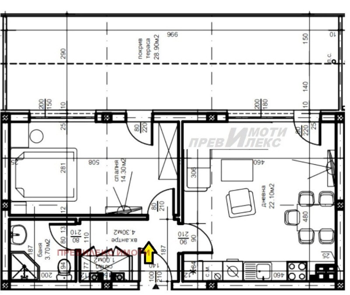 Two-room apartment Plovdiv (neighborhood Въстанически) - photo 1