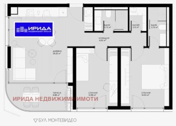 Three-room apartment Sofia (neighborhood Овча купел) - photo 1