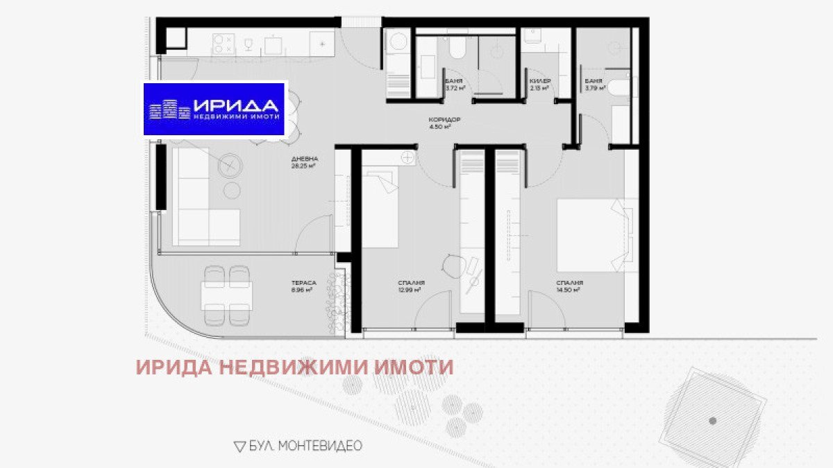 Three-room apartment Sofia (neighborhood Овча купел) - photo 1