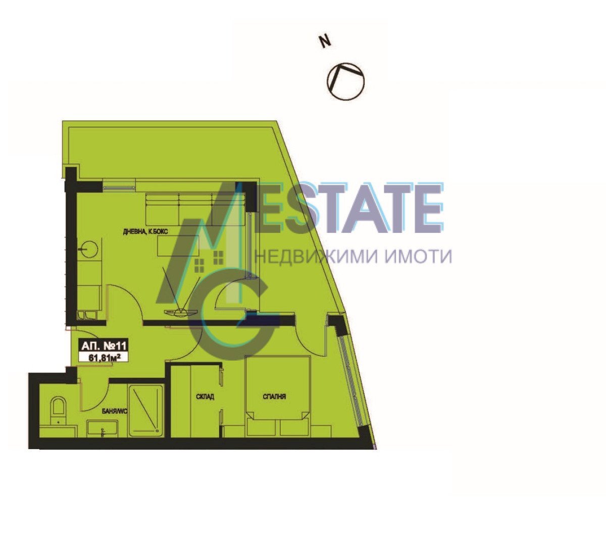 Two-room apartment гр. Поморие, Pomorie - photo 1