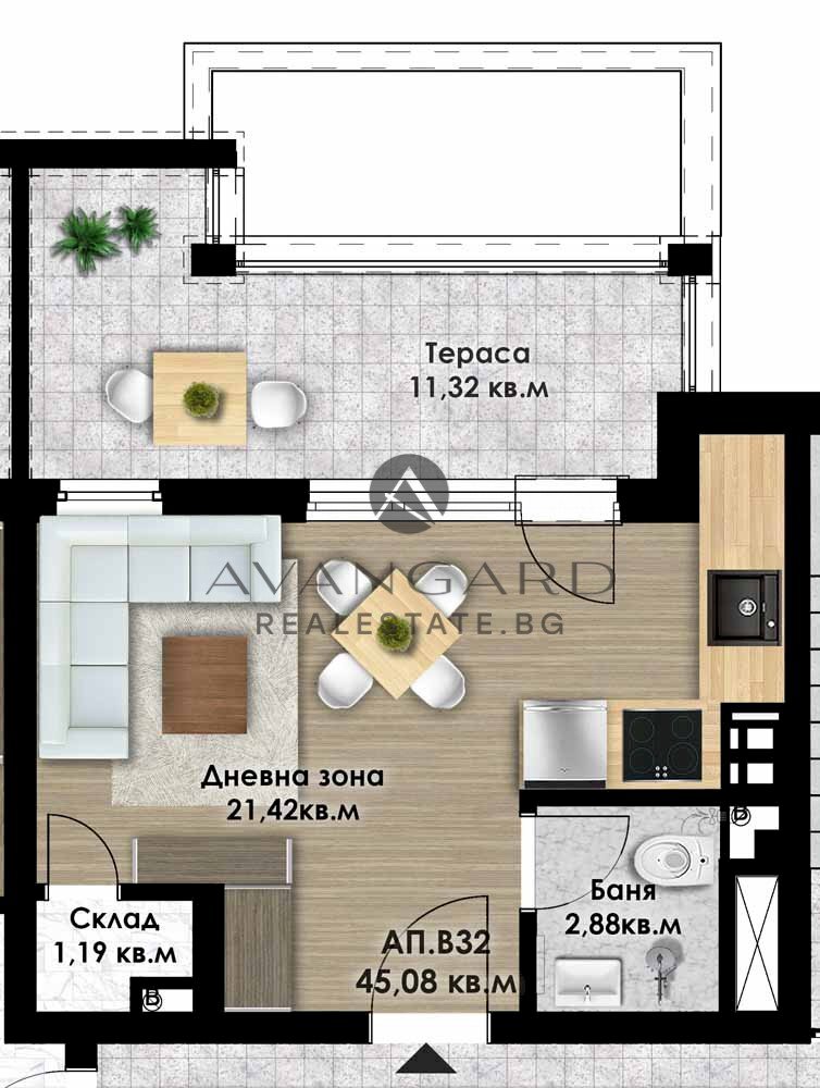 Apartment Plovdiv (neighborhood Кючук Париж) - photo 1