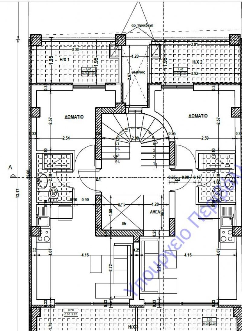 Two-room apartment Greece - floor plans 1