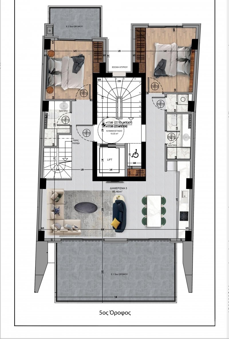 Apartment Greece - floor plans 1