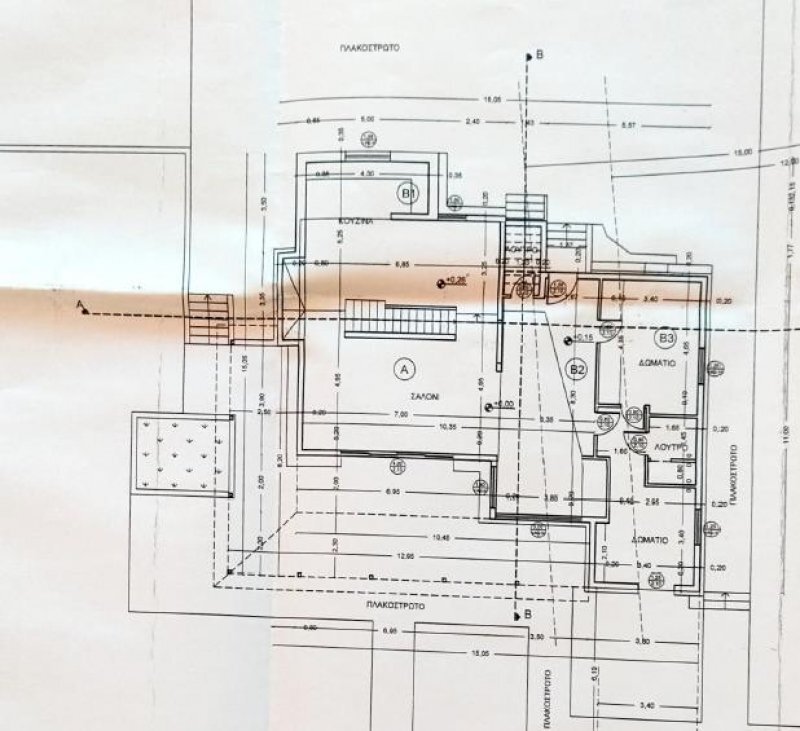 Villa Greece - floor plans 1