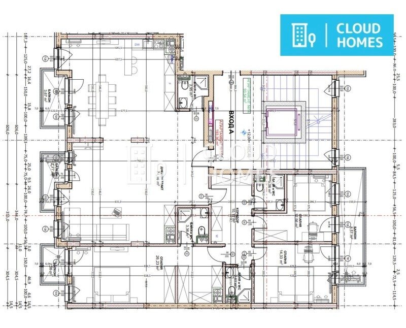 Four-room apartment Sofia (neighborhood Кръстова вада) - photo 1