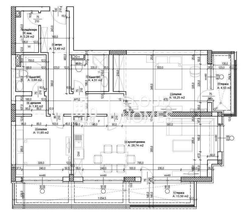 Three-room apartment Sofia (neighborhood Кръстова вада) - photo 1