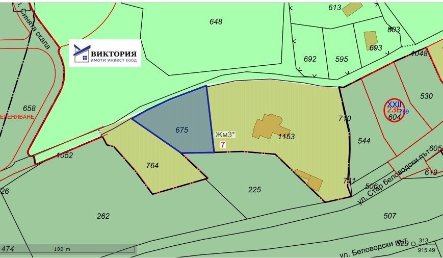 Building land ул. Стар Беловодски път, Sofia (neighborhood в.з.Беловодски път) - photo 1