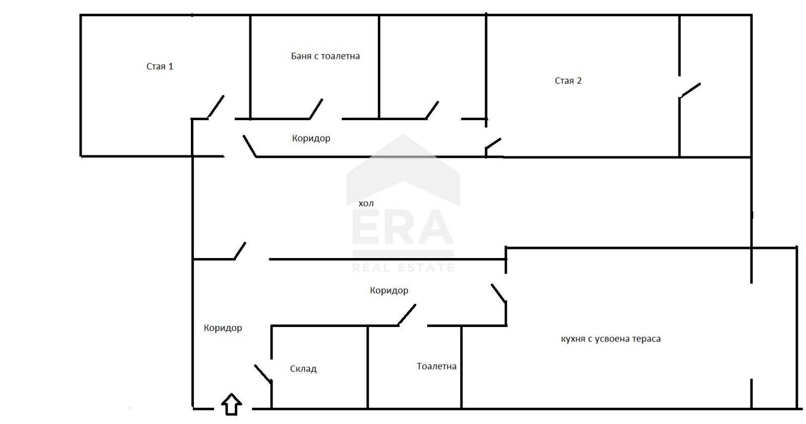 Three-room apartment Sofia (neighborhood Надежда 2) - floor plans 1