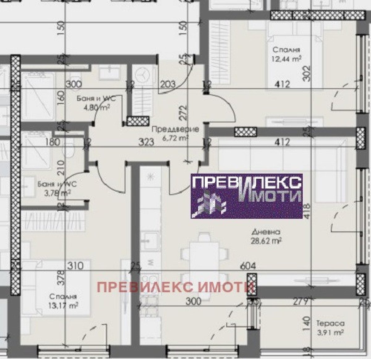 Three-room apartment Plovdiv (neighborhood Тракия) - photo 1