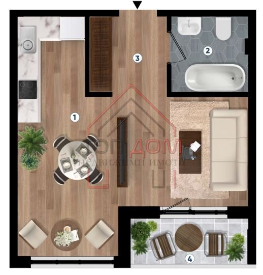 One-room apartment Varna - photo 1