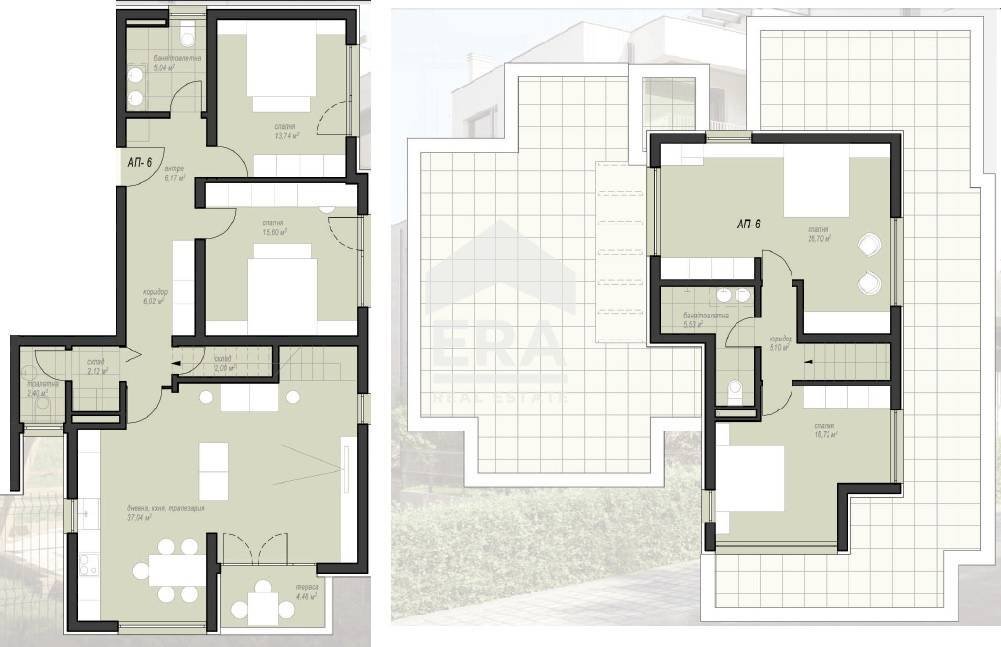 Four-room apartment в.з. Киноцентъра III част, Sofia - floor plans 1