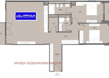 Three-room apartment Sofia (neighborhood Оборище) - photo 1