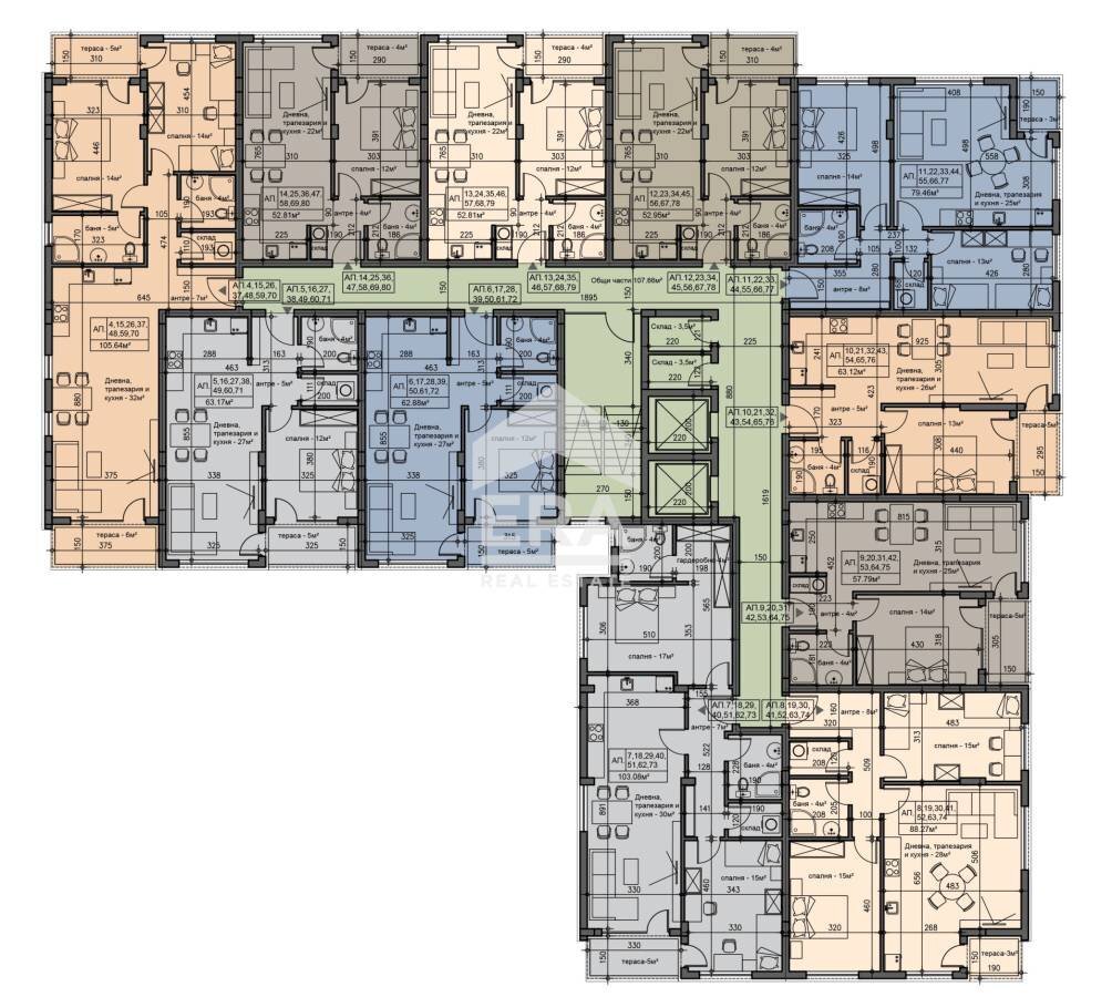 Two-room apartment Sofia (neighborhood Люлин 9) - floor plans 1