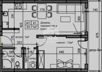 Two-room apartment Sofia (neighborhood Люлин 9) - photo 1