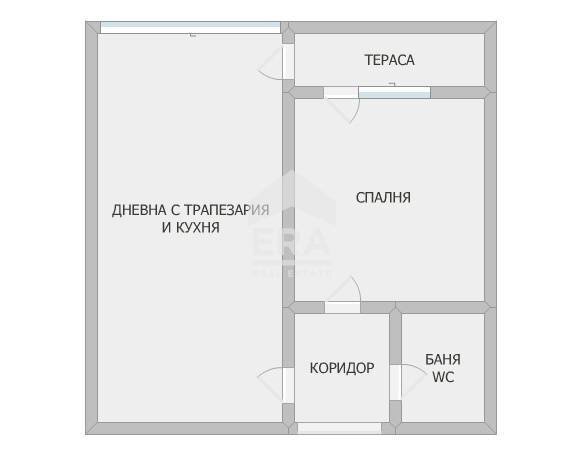 Bilocale Shumen (zona Пазара) - planimetria 1