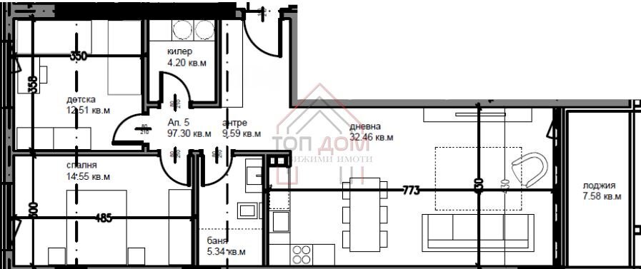 Three-room apartment Varna (neighborhood Окръжна болница) - photo 1