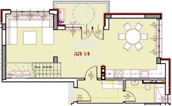 Four-room apartment Sofia (neighborhood Овча купел) - floor plans 1