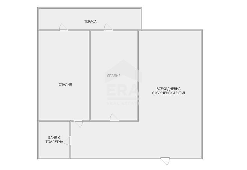 Three-room apartment Burgas - floor plans 1