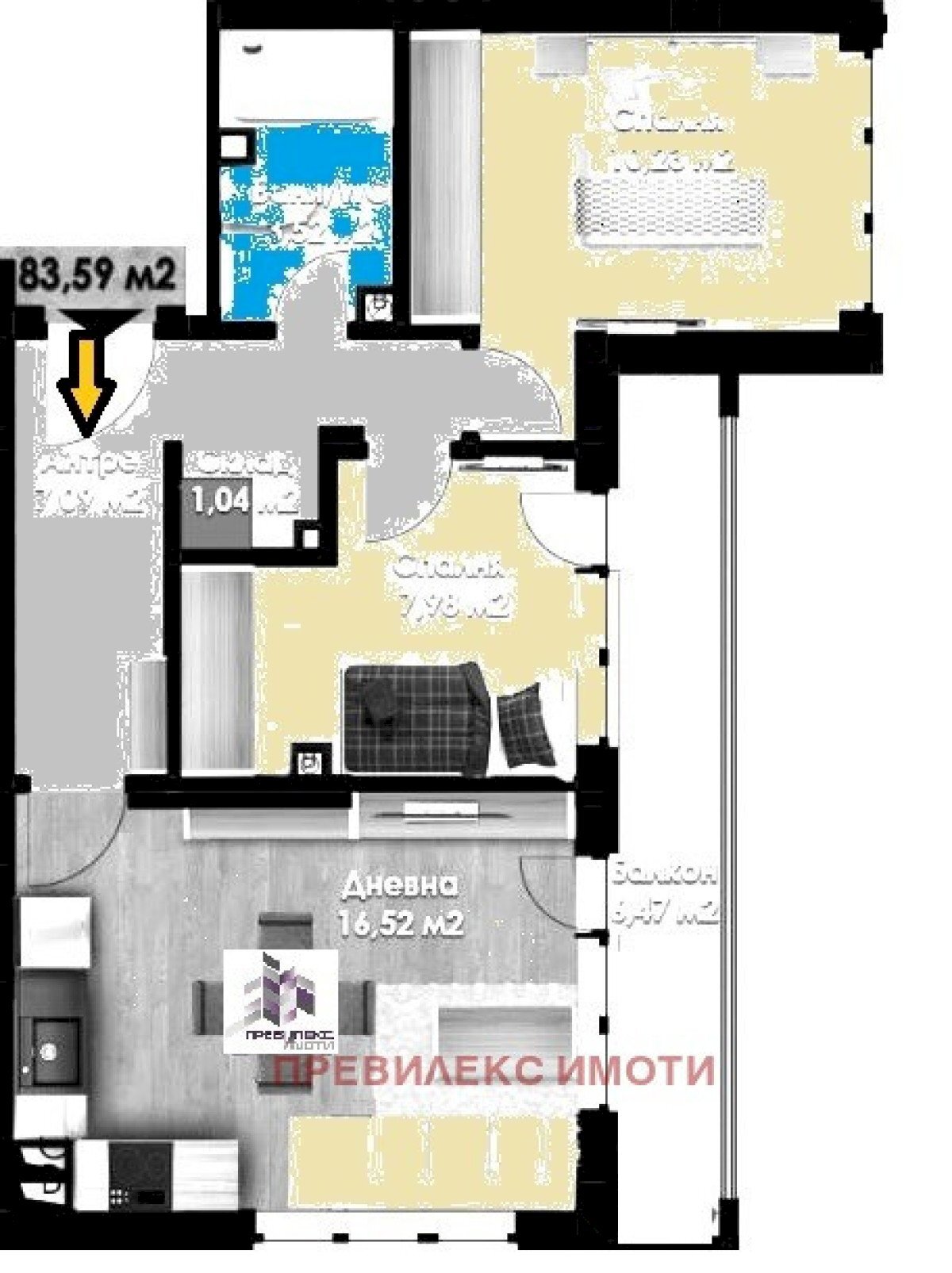 Three-room apartment Plovdiv (neighborhood Въстанически) - photo 1