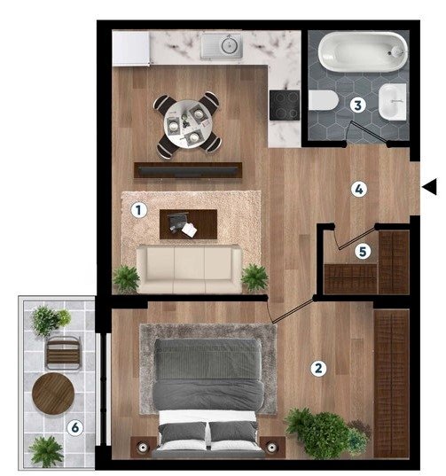 Apartment м. Ален Мак, Varna - photo 1