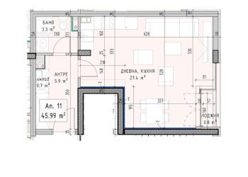 One-room apartment Sofia (neighborhood Малинова долина) - photo 1