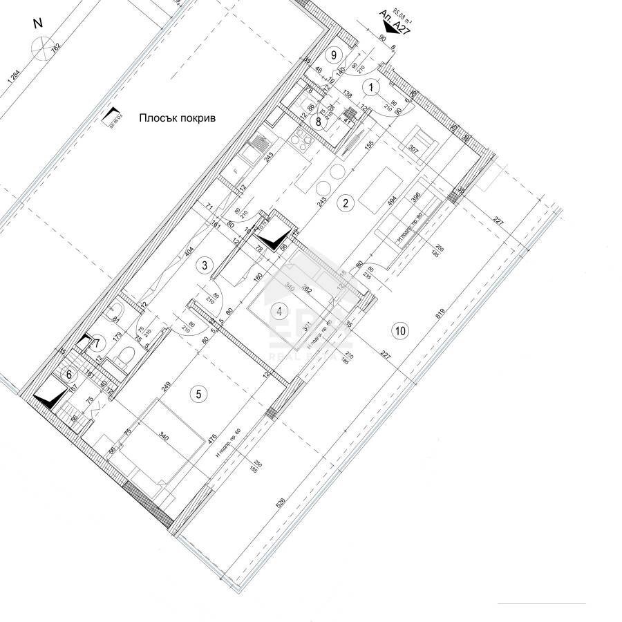 Three-room apartment Sofia (neighborhood Разсадника) - floor plans 1