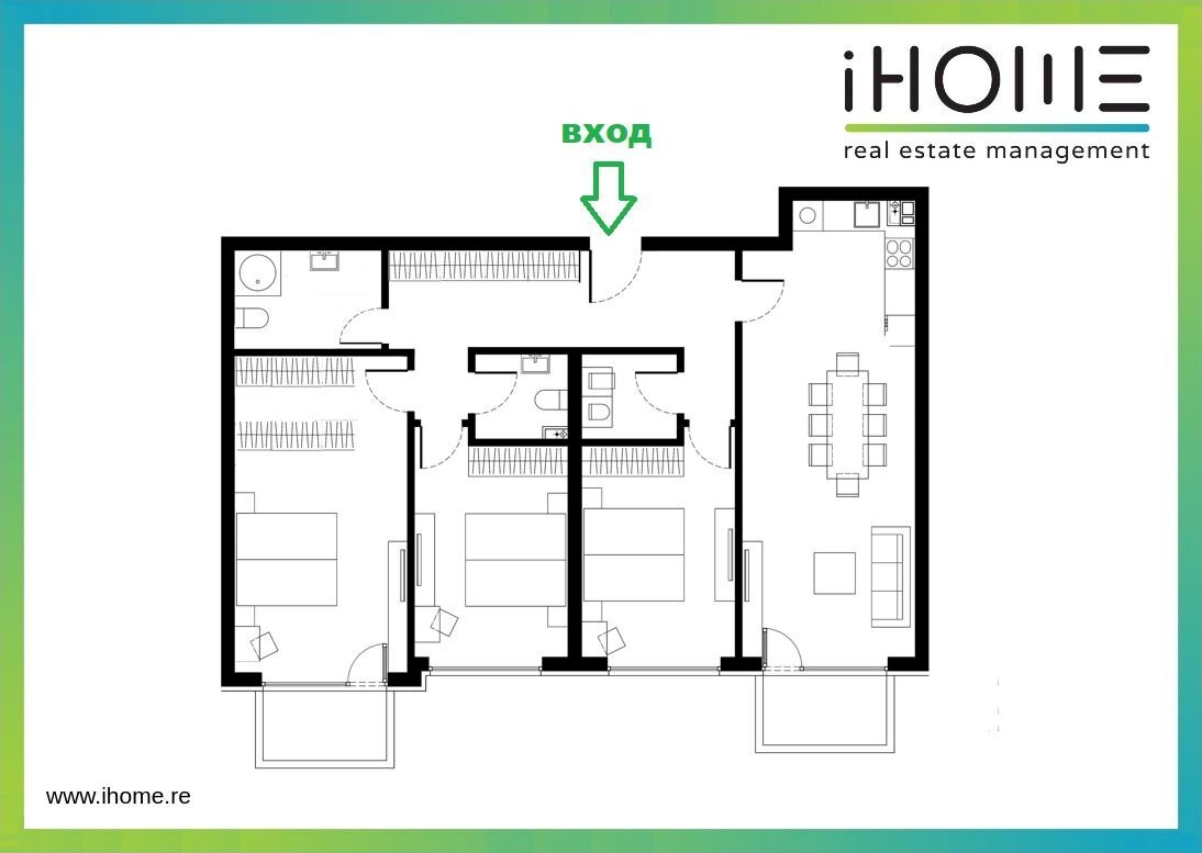 Four-room apartment Sofia (neighborhood Малинова долина) - photo 1