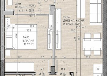 Two-room apartment Sofia (neighborhood Сухата река) - photo 1