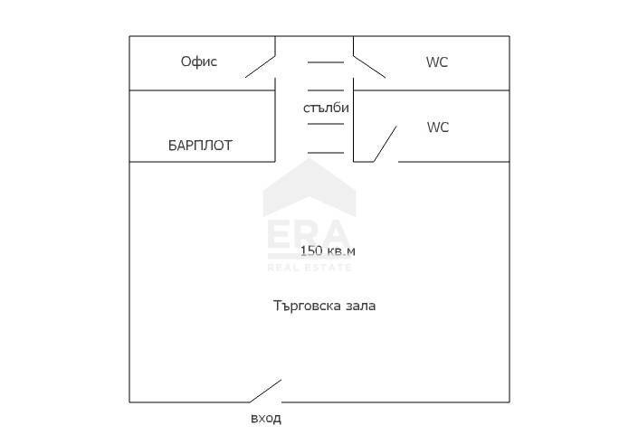 Negozio Varna (zona Лк Тракия) - planimetria 1