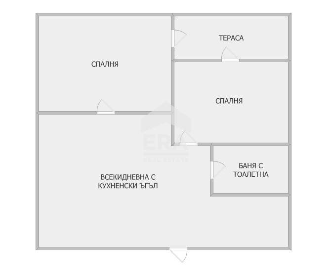 Three-room apartment Burgas - floor plans 1