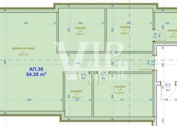 Three-room apartment Varna (neighborhood Кайсиева градина) - photo 1