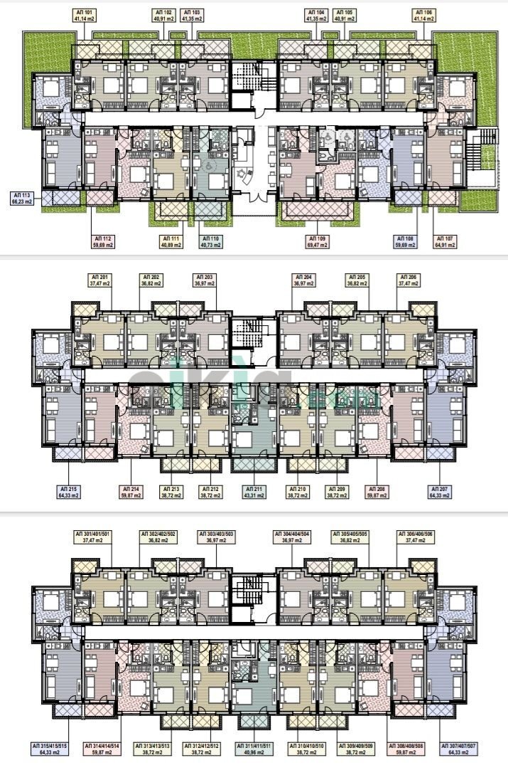 Monolocale Магнолия Резиденс 6, Burgas (zona к.к.Слънчев бряг) - planimetria 1